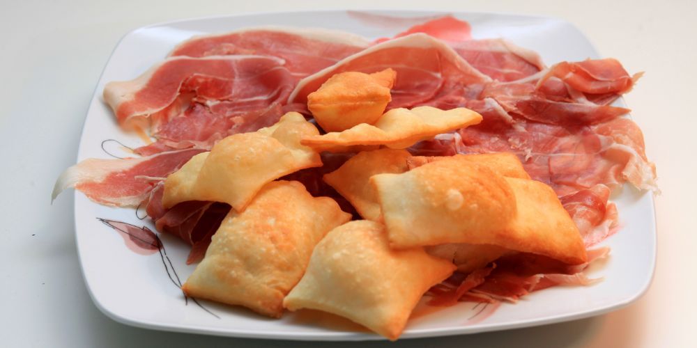 gnocco fritto or torta fritta in Parma gnocco fritto or torta fritta in Parma